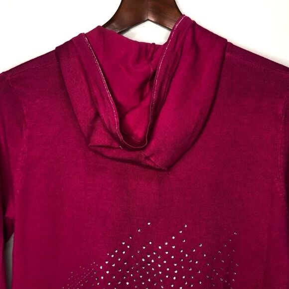 BCBGMaxAzria Pink Zip Up Hoody Size XLarge - Picture 6 of 12